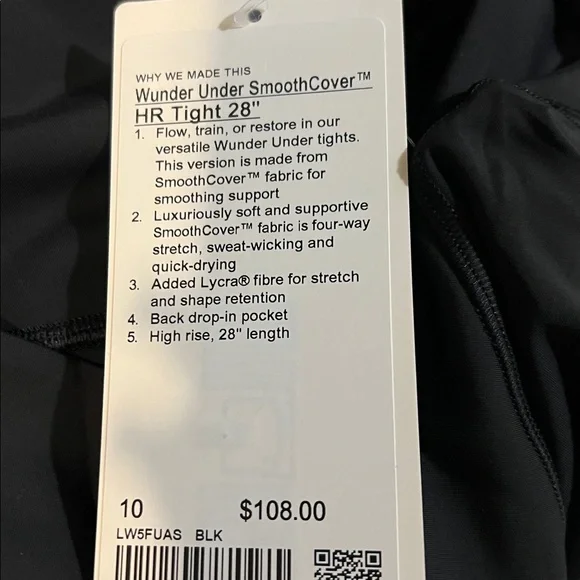 Lululemon Wunder Under SmoothCover HR Leggings 28” Black 6,8,10,12 & 14 NWT - Picture 11 of 14